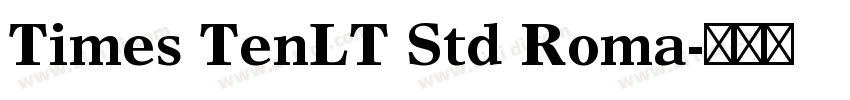 Times TenLT Std Roma字体转换
